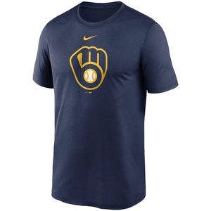 Men's Milwaukee Brewers Nike Navy Large Logo Legend Performance T-Shirt